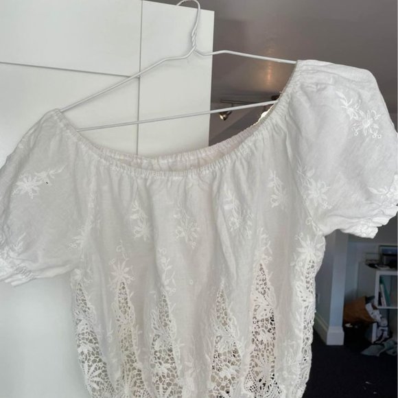 Off the Shoulder cropped tee shirt - Picture 2 of 2